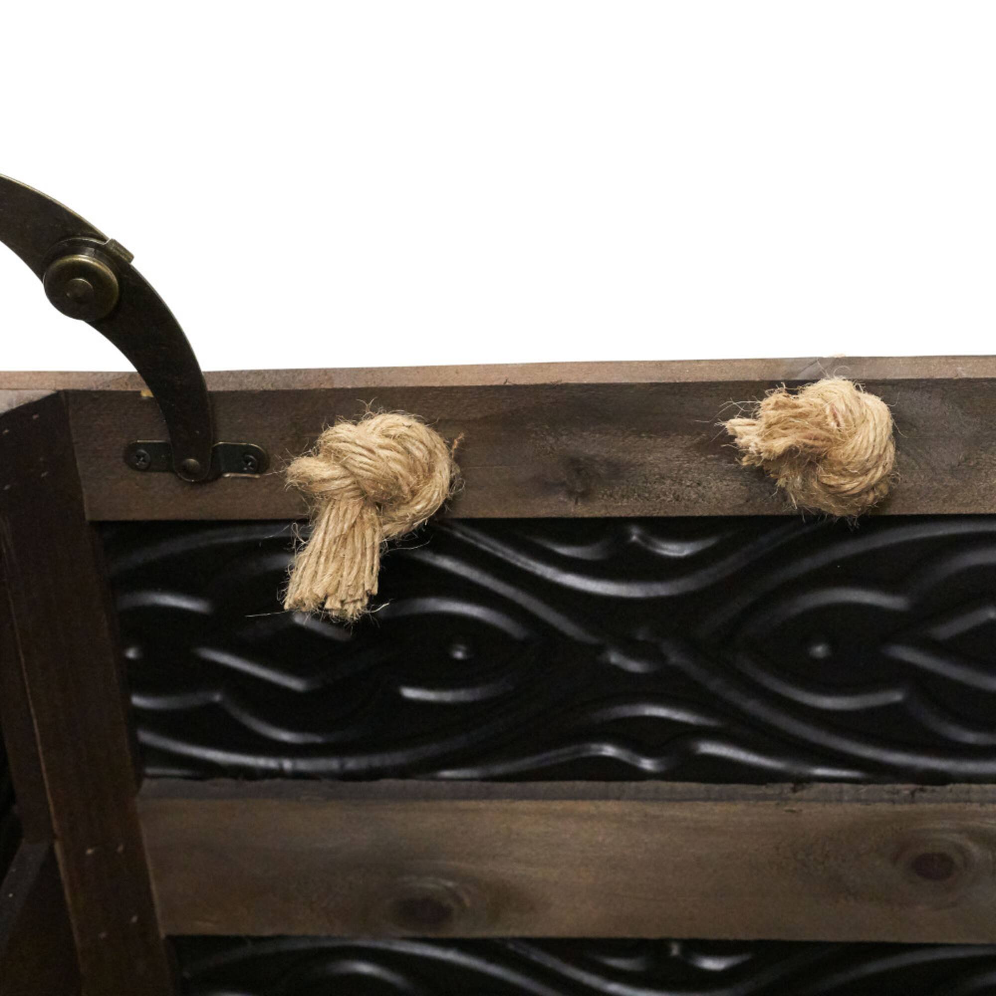Household Essentials Embossed Decorative Trunk